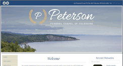 Desktop Screenshot of petersonfuneralchapelofcoleraine.com
